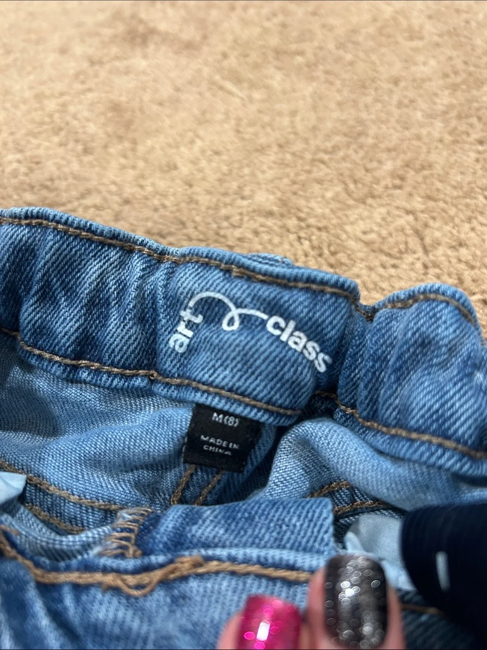 art class Light Wash Ripped Denim Shorts